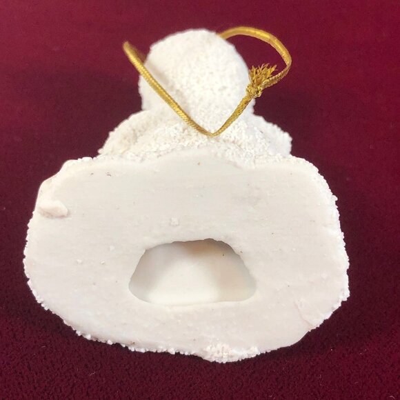 Vintage Christmas Ornament Snowbaby Snow Scene Covered Feet Lantern Figurine - Picture 7 of 9